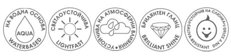 Акрилни бои с гланцов лак Decorlack Acryl Marabu