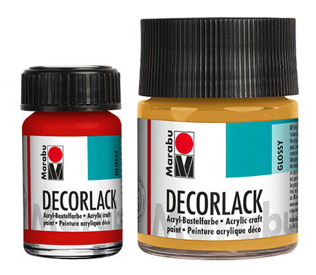 Акрилни бои с гланцов лак Decorlack Acryl Marabu