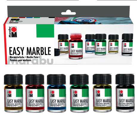 Мраморни бои комплекти Marabu Easy marble