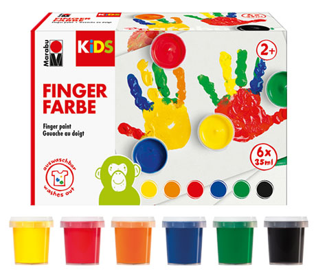 Бои за рисуване с пръсти комплекти Marabu KIDS