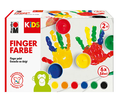 Бои за рисуване с пръсти комплекти Marabu KIDS