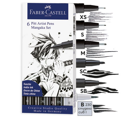 Комплекти Manga&Comic Faber Castell PITT Artist Pen Маркери и тънкописци