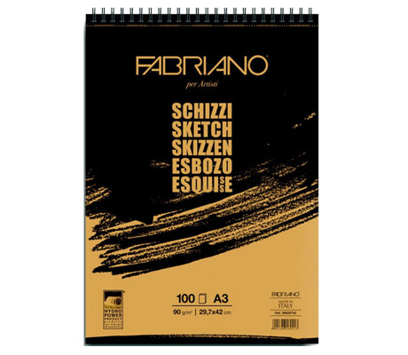 Скицник за рисуване със спирала SCHIZZI Sketchbook Fabriano