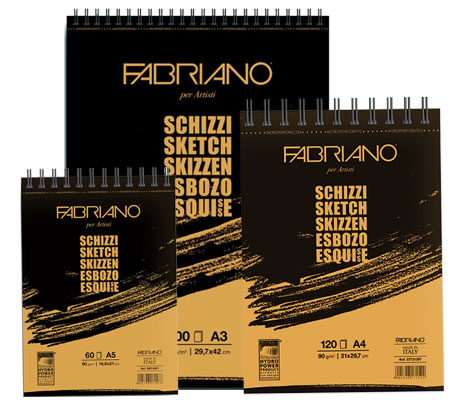 Скицник за рисуване със спирала SCHIZZI Sketchbook Fabriano