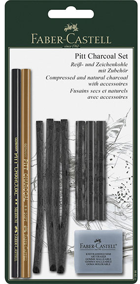 Въглени комплект Faber Castell Art&Graphic - Monochrome Charcoal set