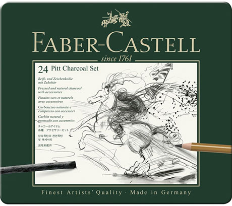 Въглени комплект Faber Castell Art&Graphic - Monochrome Charcoal set