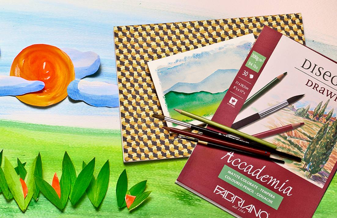 Скицник за рисуване ACCADEMIA А5, 30 л, 200 гр Sketchbook Fabriano