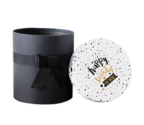Кутия за подарък - Happy Birthday - цилиндър