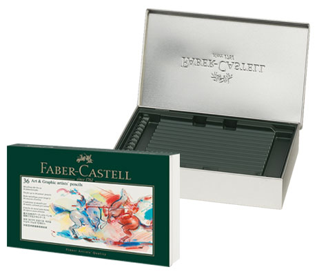 Метална кутия за моливи Faber-Castell