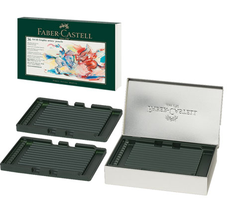 Метална кутия за моливи Faber-Castell