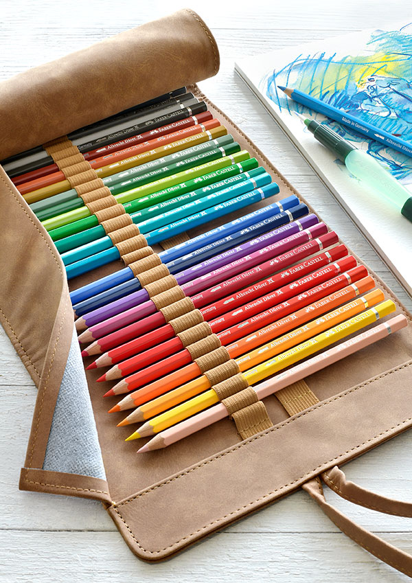 Калъф за моливи и аксесоари руло от изкуствена кожа Faber-Castell