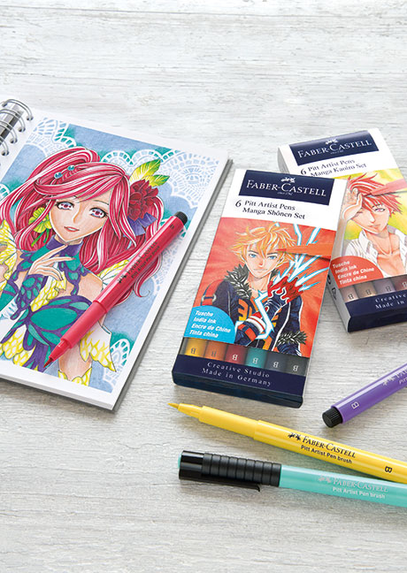 Комплекти Manga&Comic Faber Castell PITT Artist Pen Маркери и тънкописци