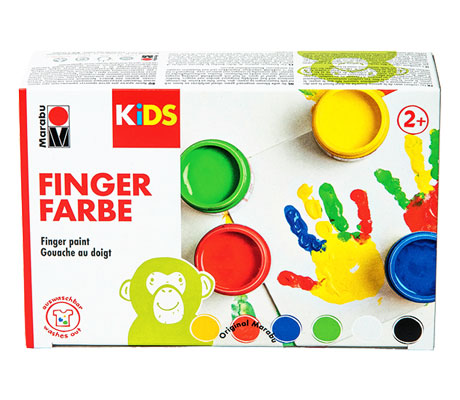 Бои за рисуване с пръсти комплекти Marabu KIDS