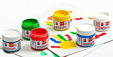 Бои за рисуване с пръсти комплекти Marabu KIDS