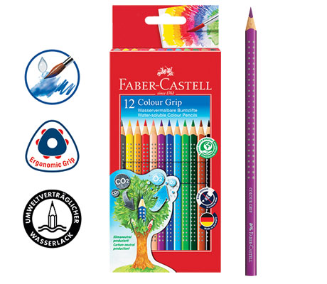 Акварелни моливи Color Grip Faber-Castell