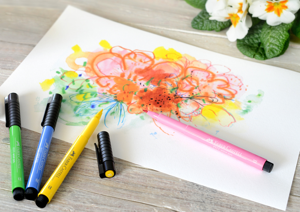 Маркери четка PITT Artist Pen комплекти в студио и дървена кутия Специална селекция