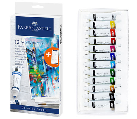 Акрилни бои в тубички Creative Studio Faber-Castell