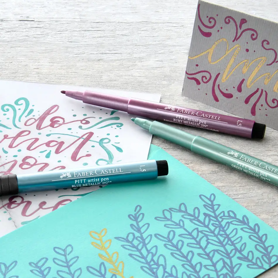 Маркери металик Artist Pen 1,5 мм комплект Faber Castell