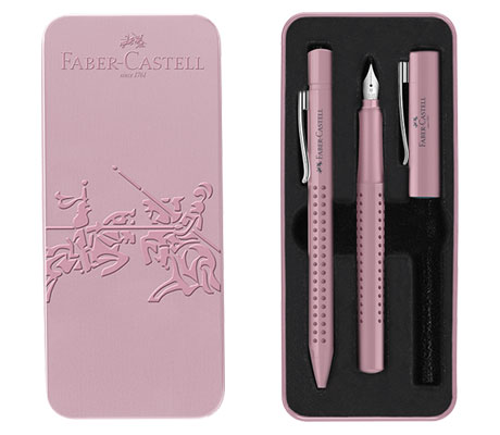 Комплект писалка и химикал Grip 2010 в метална кутия Faber-Castell