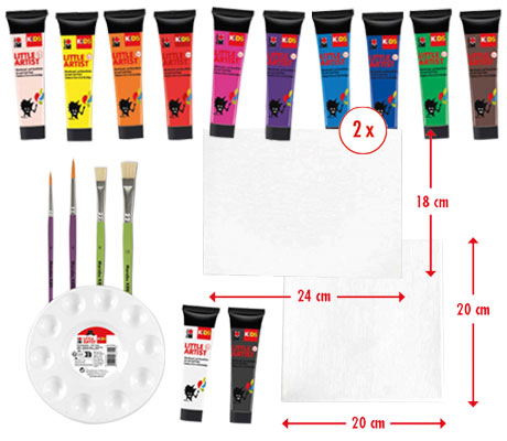 Комплект за рисуване за деца Maxi Art Box Little Artist