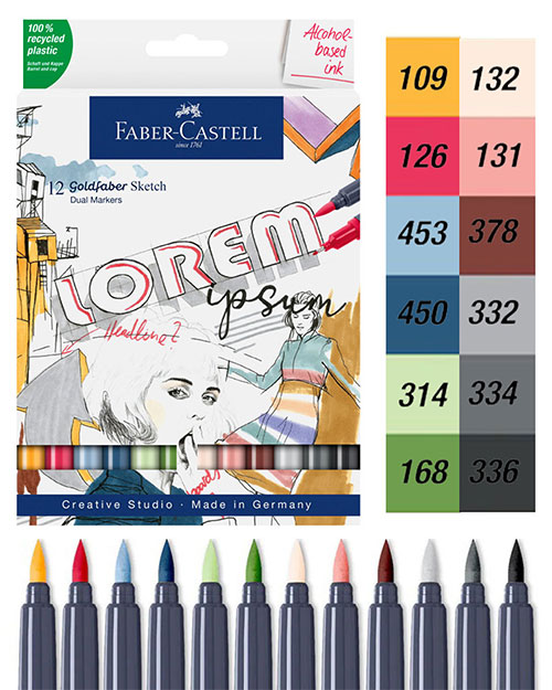 Sketch маркери на алкохолна основа Faber-Castell комплекти Faber-Castell