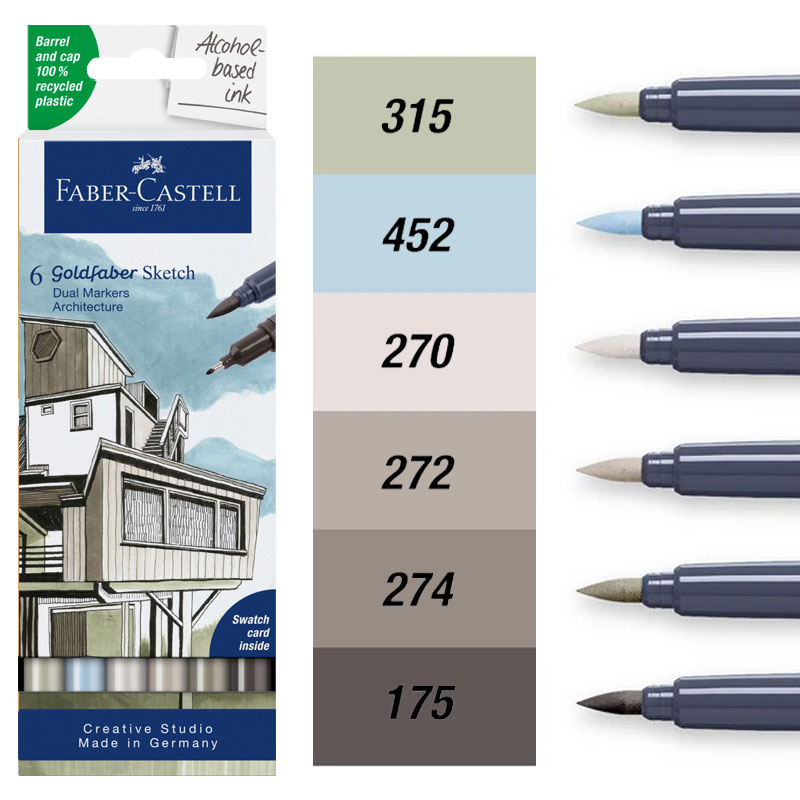 Sketch маркери на алкохолна основа Faber-Castell комплекти Faber-Castell