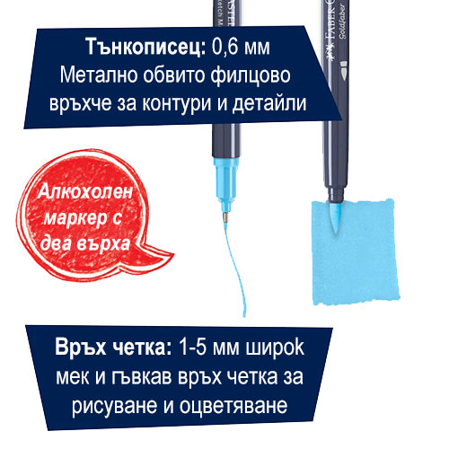 Sketch маркери на алкохолна основа Faber-Castell комплекти Faber-Castell