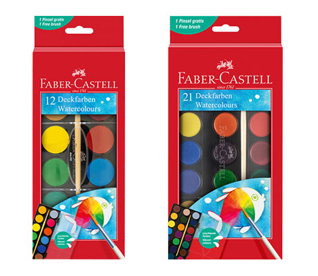 Акварелни бои за деца Faber Castell 