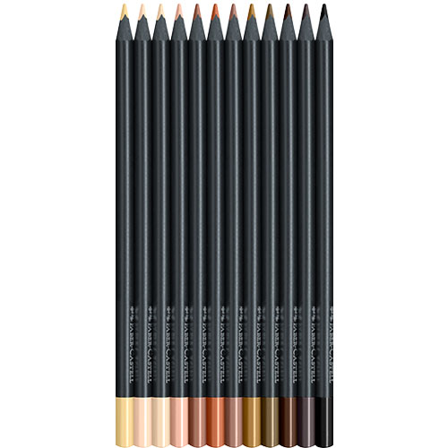 Цветни моливи Black Edition Skin Tones 12 цв 