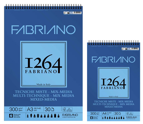 Скицник за смесени техники със спирала Fabriano 1264 Mixed Media