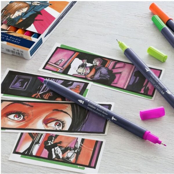 Sketch маркери на алкохолна основа Faber-Castell комплекти Faber-Castell