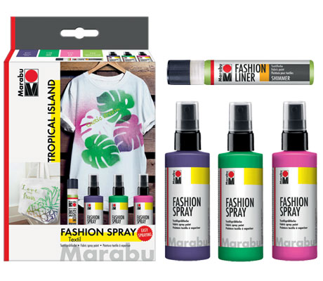Спрей за текстил и контур за текстил комплекти Мarabu Fashion spray&Fashion Liner