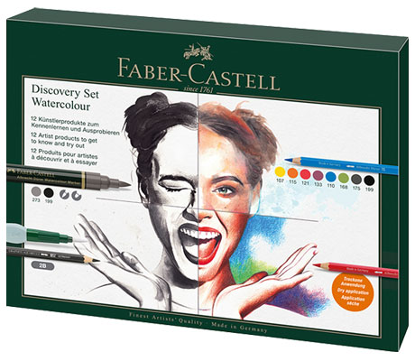 Комплект за рисуване Discovery Set Watercolor Albrecht Durer 12 части Faber-Castell