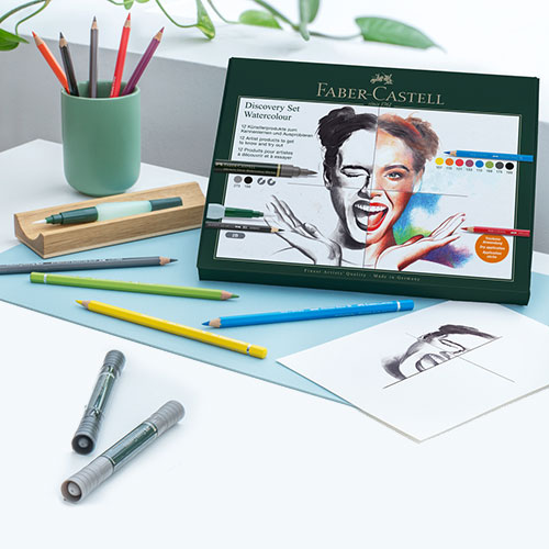 Комплект за рисуване Discovery Set Watercolor Albrecht Durer 12 части Faber-Castell