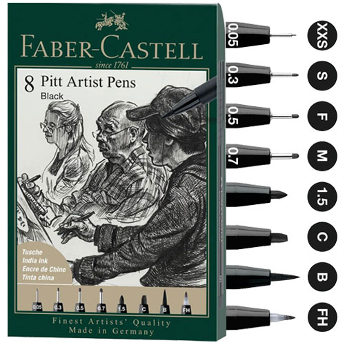 Тънкописци Faber-Castell Pitt Artist Pens - комплекти