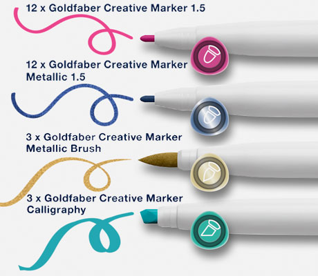 Маркер универсален Goldfaber Creative Marker - комплекти
