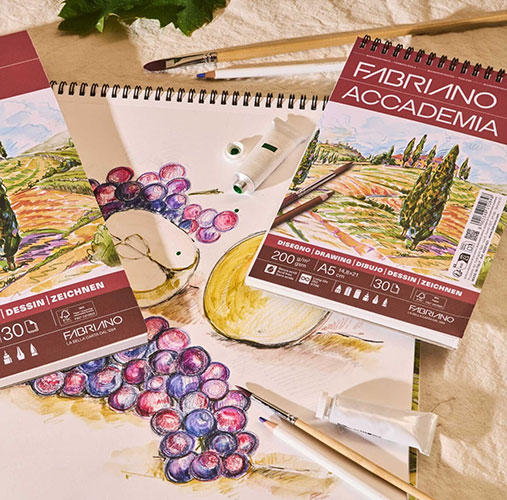 Скицник за рисуване ACCADEMIA А5, 30 л, 200 гр Sketchbook Fabriano