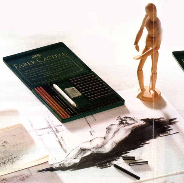 Въглени комплект Faber Castell Art&Graphic - Monochrome Charcoal set