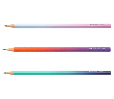 Графитен молив Faber-Castell - B Лимитирана серия - Follow Your Flow