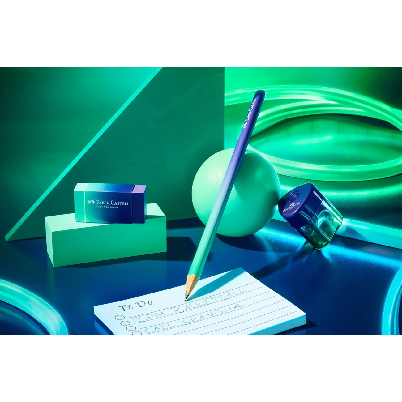 Графитен молив Faber-Castell - B Лимитирана серия - Follow Your Flow