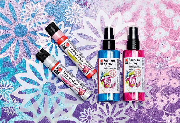 Спрей за текстил и контур за текстил комплекти Мarabu Fashion spray&Fashion Liner
