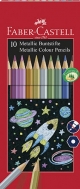 Цветни моливи металик Faber-Castell